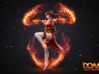 personnage inspiré de Mai Shiranui en costume KOF XIV