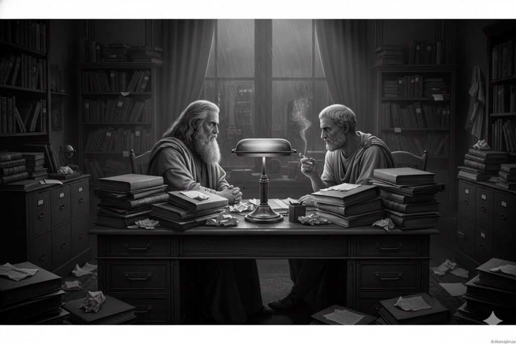 personnages comme ceux du jeu Moses & Plato