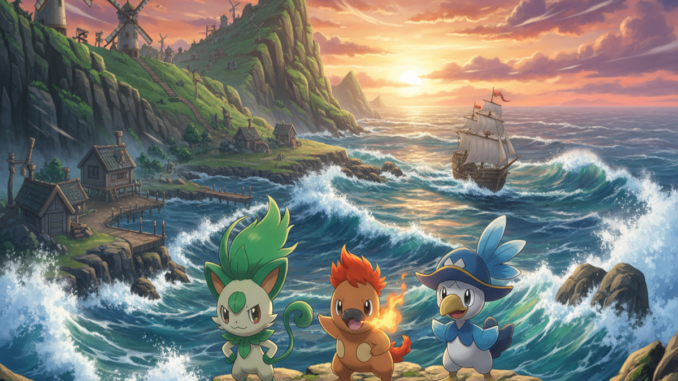 Gameplay d’un jeu comme Pokémon Vents/Vagues