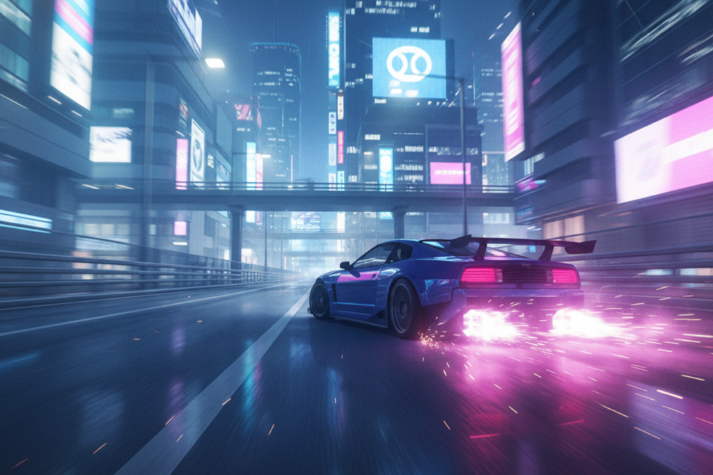 Gameplay d’un jeu de course comme Screamer