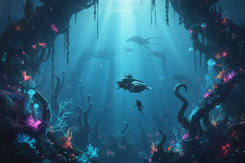 Gameplay d’un jeu comme Subnautica 2