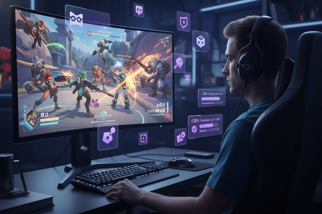Illustration du fonctionnement des Twitch Drops