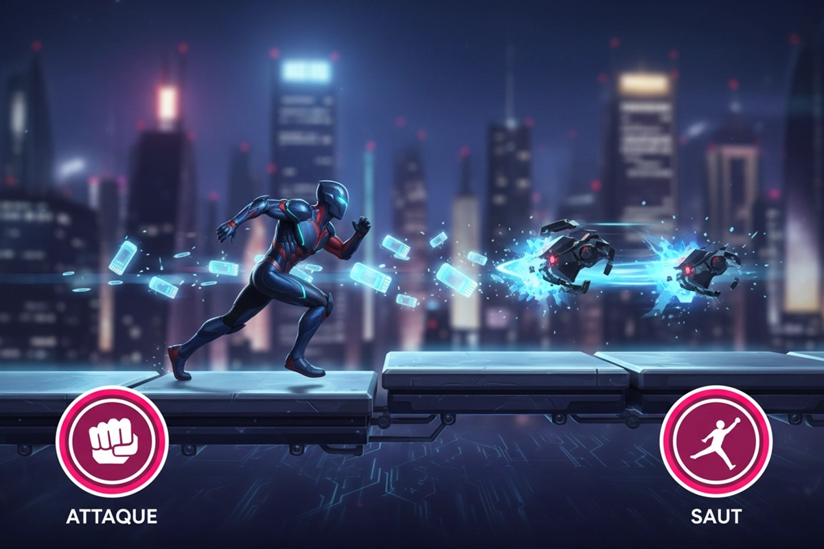 Gameplay d’un jeu mobile comme Avengers: Hydra Dash