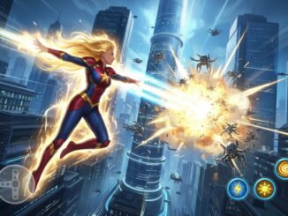 Gameplay d’un jeu mobile comme Captain Marvel : Battle Flight