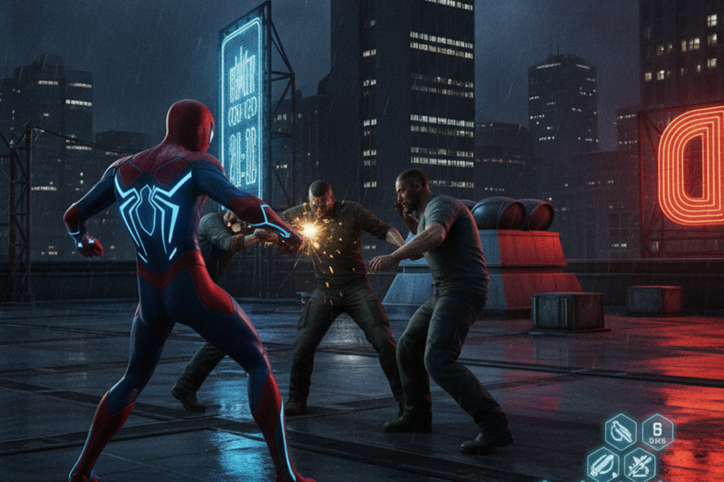Gameplay d’un jeu comme Marvel’s Spider-Man 2