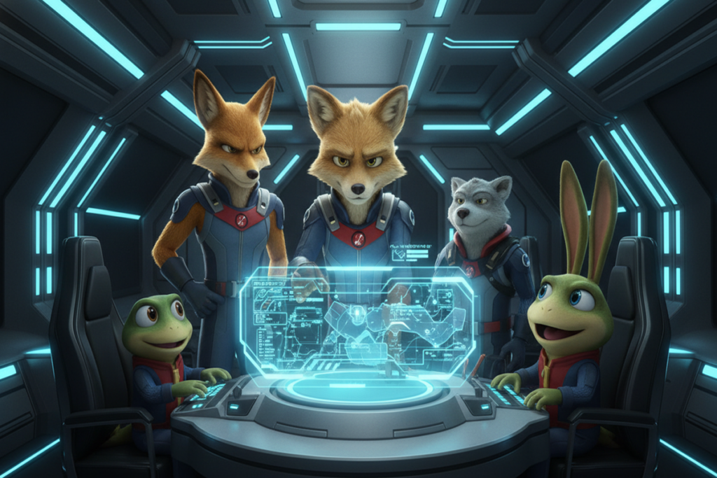 Personnages similaires au jeu Star Fox