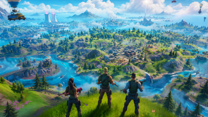 Gameplay d’un jeu similaire à Fortnite