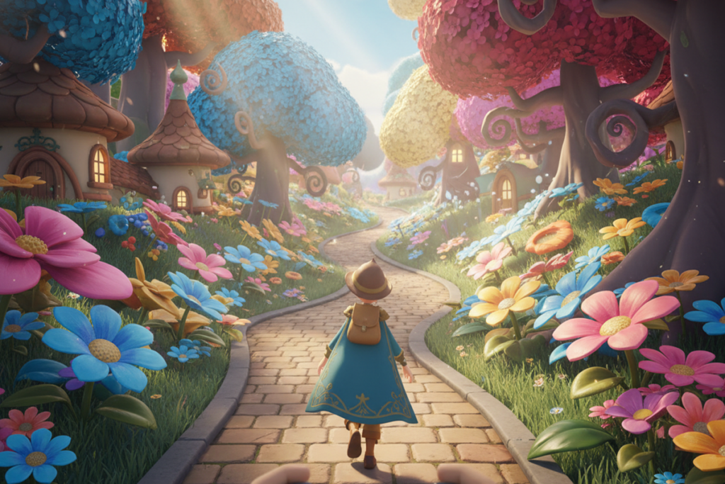 Gameplay d’un jeu similaire à Disney Dreamlight Valley