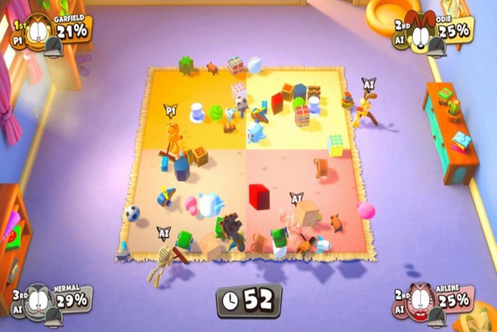 Gameplay du jeu PC Garfield Lasagna Party