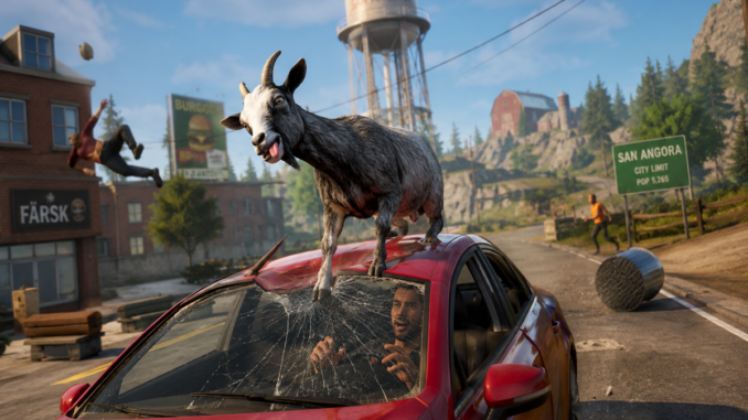 Gameplay d’un jeu similaire à Goat Simulator 3