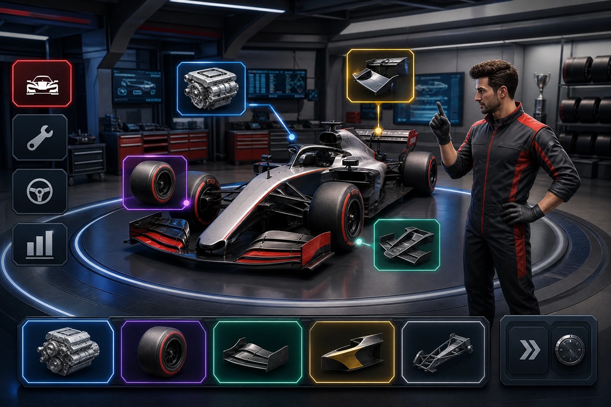 Gameplay d’un jeu de course comme Grand Prix Hero