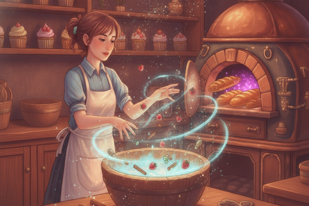 Gameplay d’un jeu d’aventure comme The Witch’s Bakery