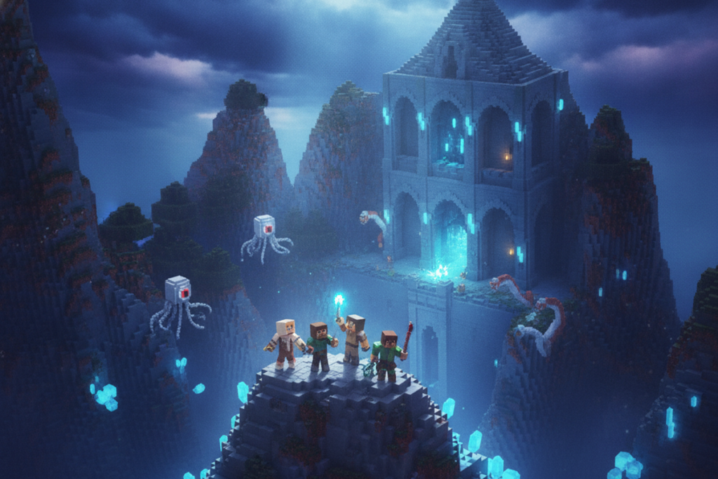 Gameplay d’un jeu similaire à Minecraft Dungeons II