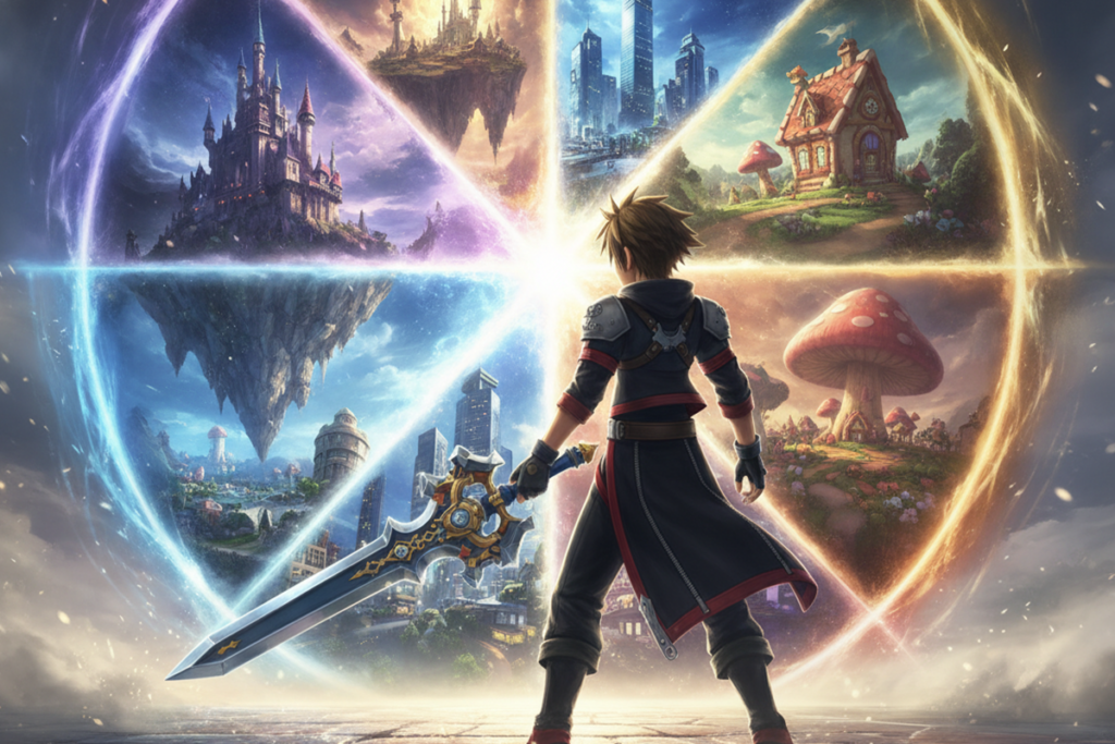 Gameplay d’un jeu similaire à KINGDOM HEARTS Collection [I~III]