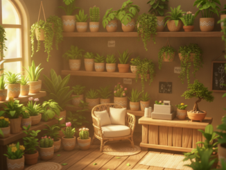 Gameplay d’un jeu similaire à Leafy Corner