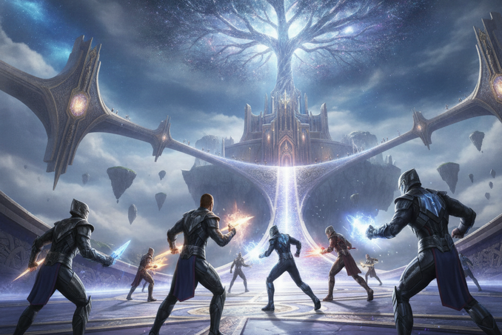 Gameplay d’un jeu de combat similaire à MARVEL Tōkon : Fighting Souls