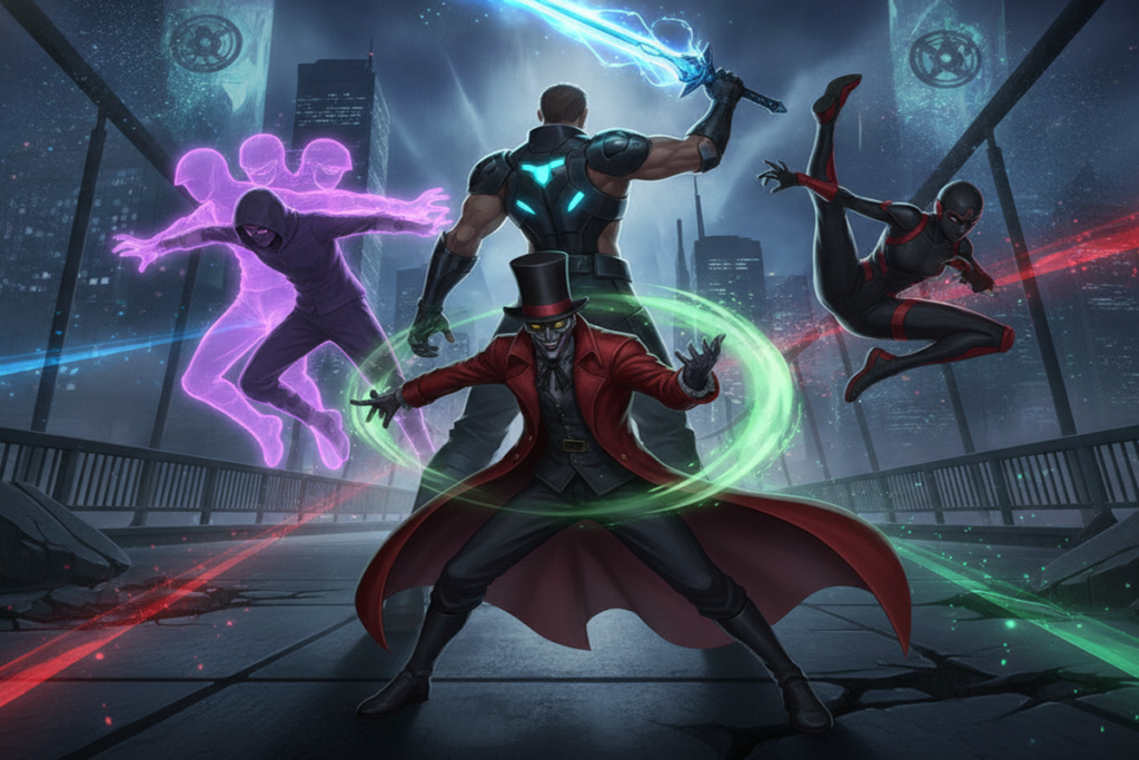 Gameplay d’un jeu de super-héros comme