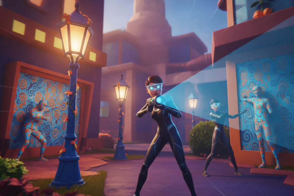 Gameplay d’un jeu similaire à Meccha Chameleon