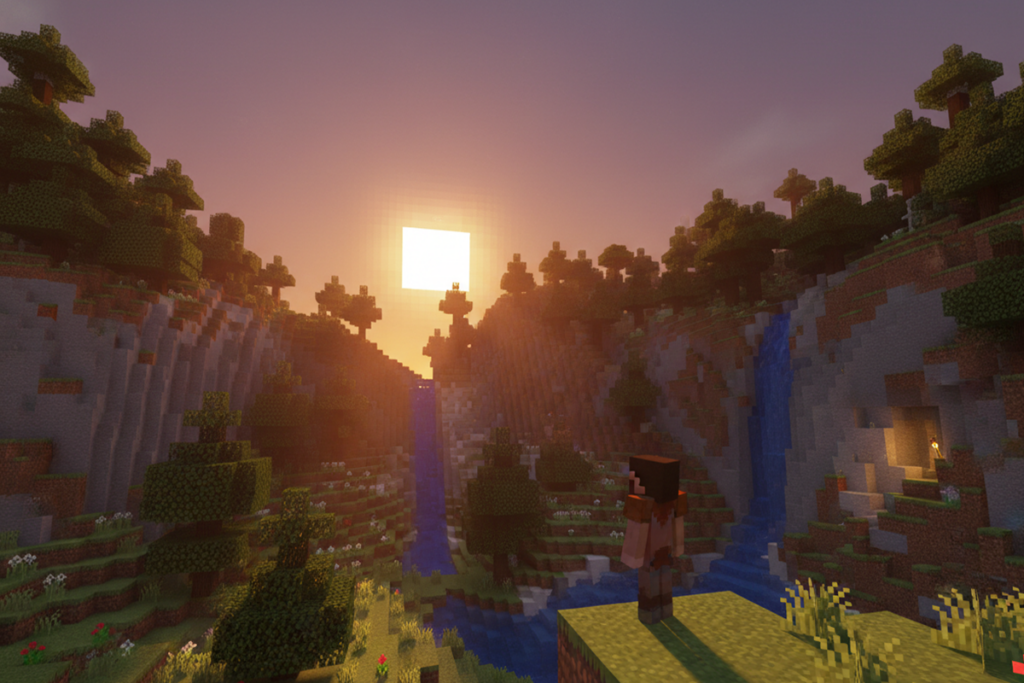 Gameplay d’un jeu sandbox comme Minecraft