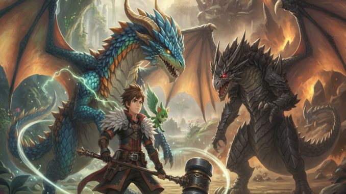 Gameplay d’un jeu similaire à Monster Hunter Stories