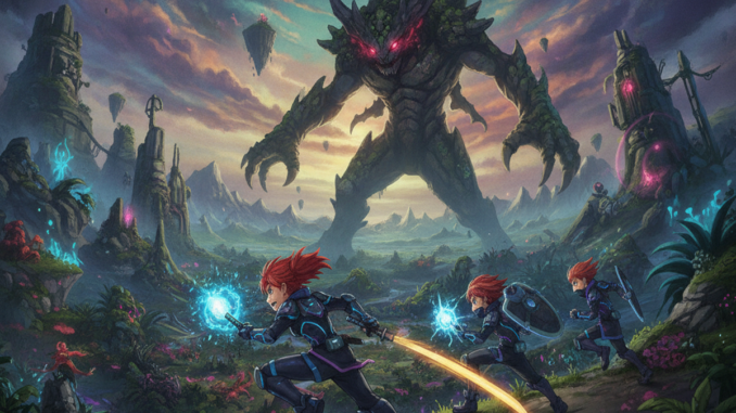 Gameplay d’un jeu d’action comme Ninjala 2 : The Uncharted Planet
