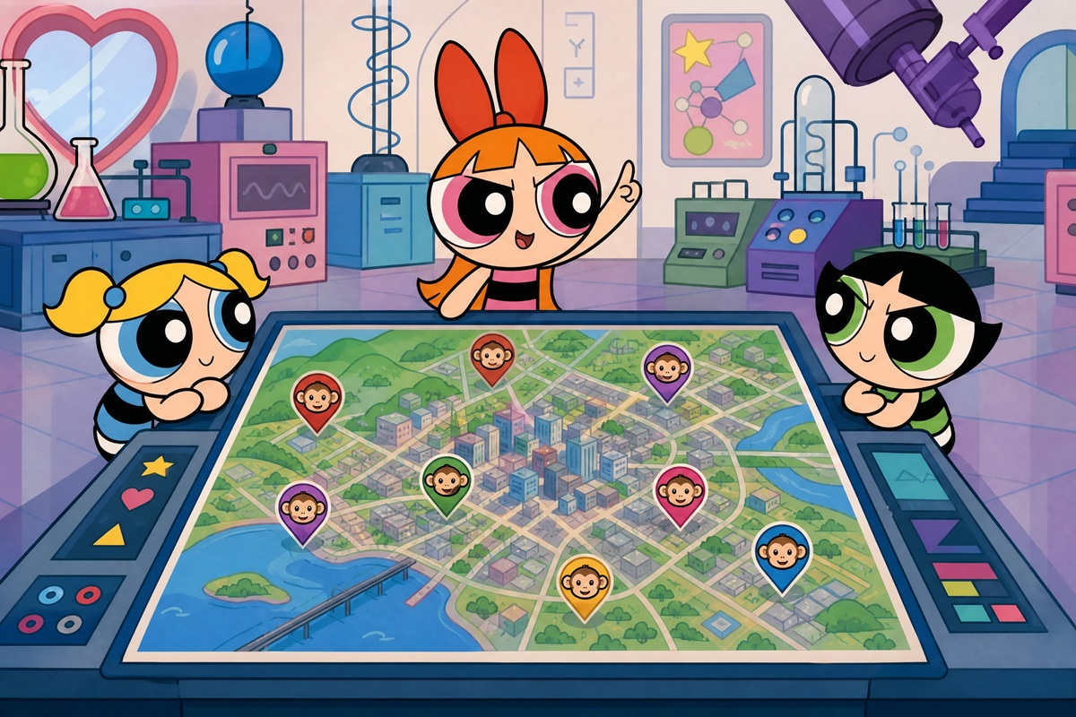 Gameplay d’un jeu mobile comme Powerpuff Girls: Mojo Madness