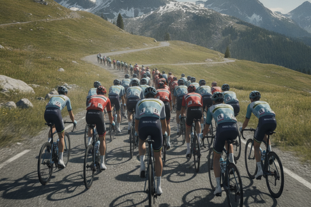 Gameplay d’un jeu comme Pro Cycling Manager 2026