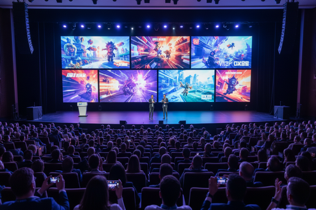 Illustration d’un festival comme le Summer Game Fest