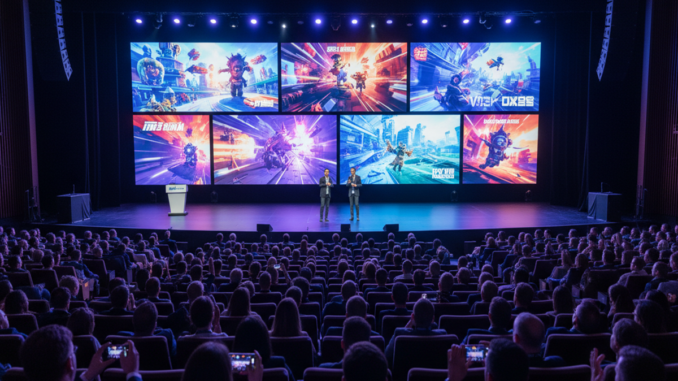 Illustration d’un festival comme le Summer Game Fest