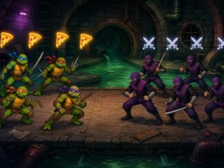 Gameplay d’une jeu mobile comme TMNT Pizza Quest