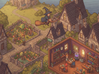 Gameplay d’un jeu vidéo similaire à Witchbrook