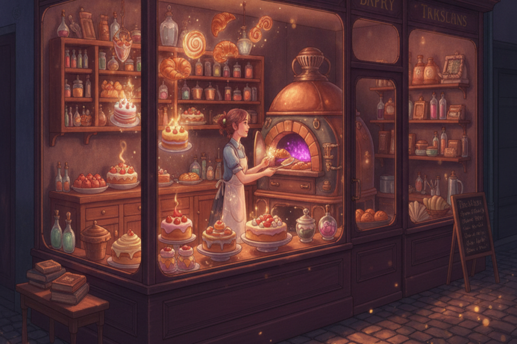 Gameplay d’un jeu similaire à The Witch’s Bakery
