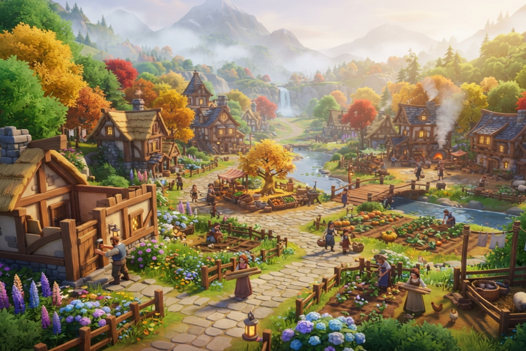 Gameplay d’un jeu similaire à Emberville