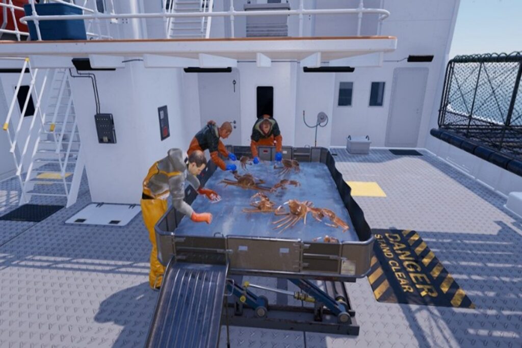 Gameplay du jeu de simulation Fishing North Atlantic