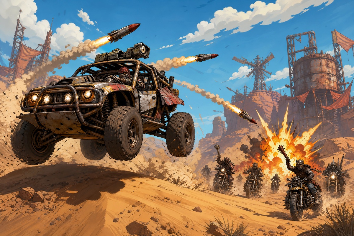 Gameplay d’un jeu comme Furious Road