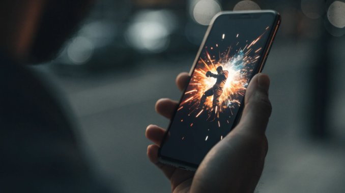 Gameplay d'un jeu de combat et d'arts martiaux sur mobile