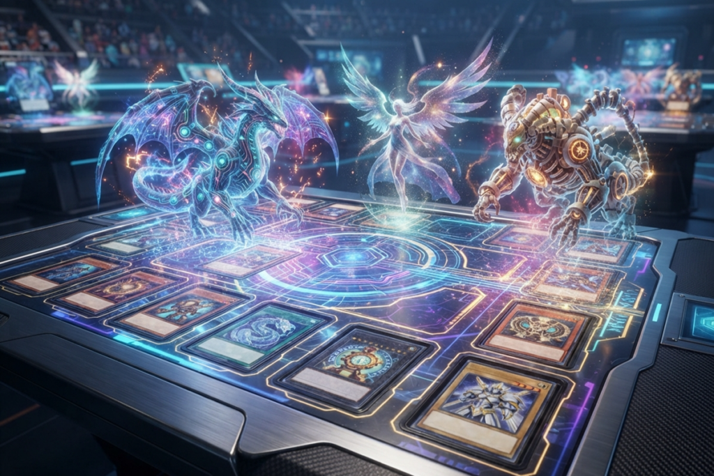 Gameplay d’un jeu similaire à Yu-Gi-Oh!