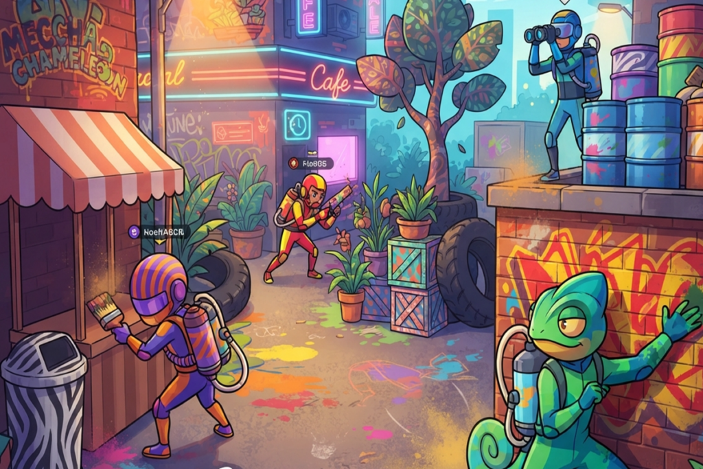 Gameplay d’un jeu similaire à Meccha Chameleon