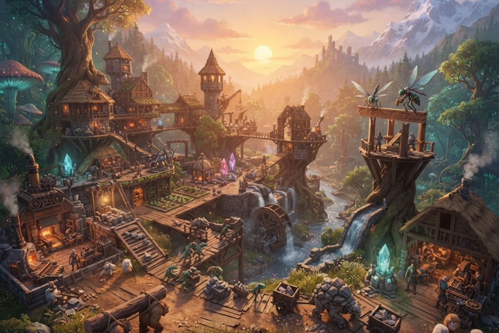 Gameplay d’un jeu monde ouvert comme Palworld