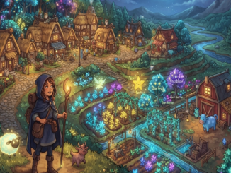 Gameplay d’un jeu de simulation similaire à Moonlight Peaks