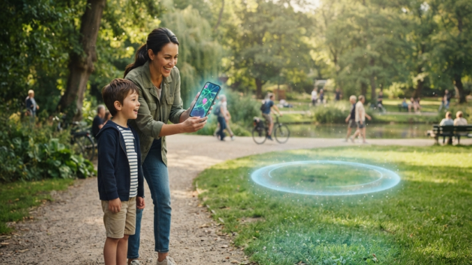 Gameplay d’un jeu social géolocalisé comme Pokémon GO