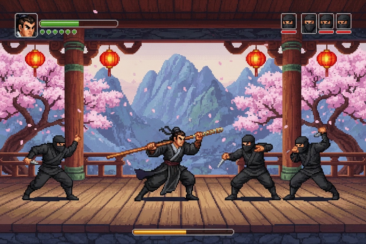 Gameplay d’un jeu comme Kung-Fu Fight: Beat'em Up