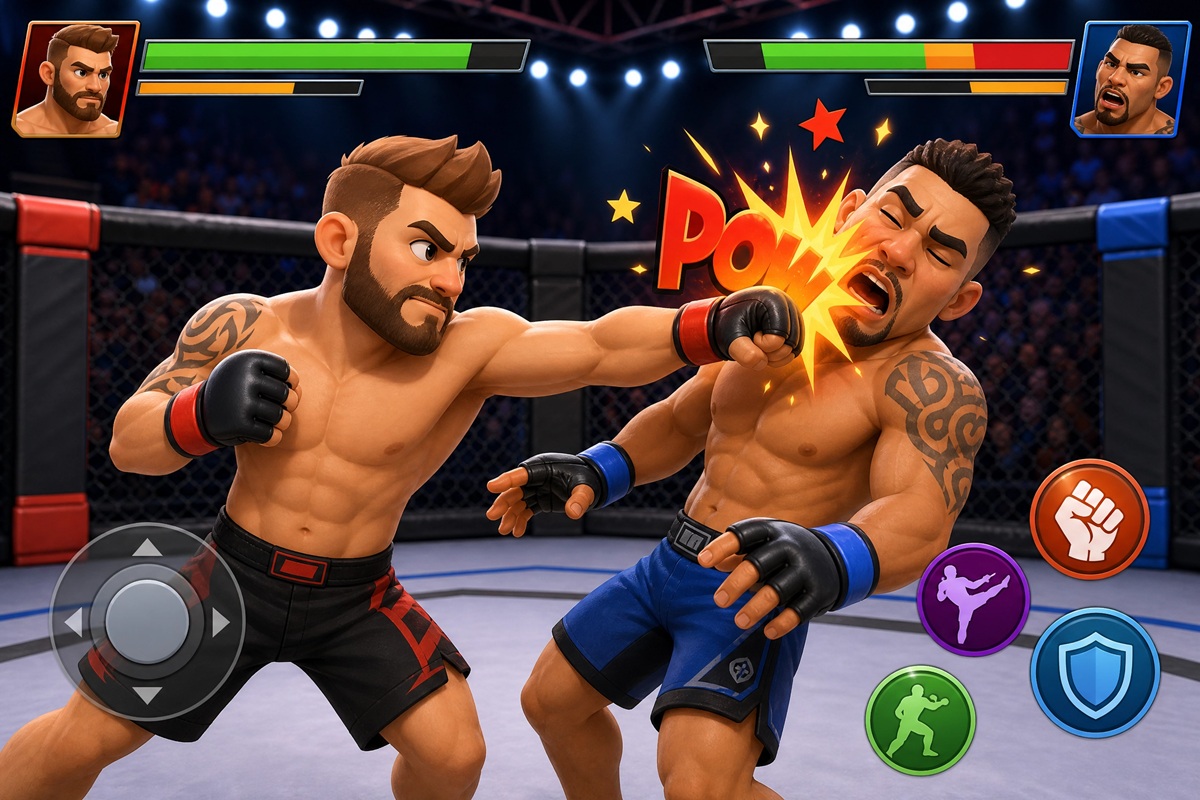 Gameplay d’un jeu comme MMA Super Fight