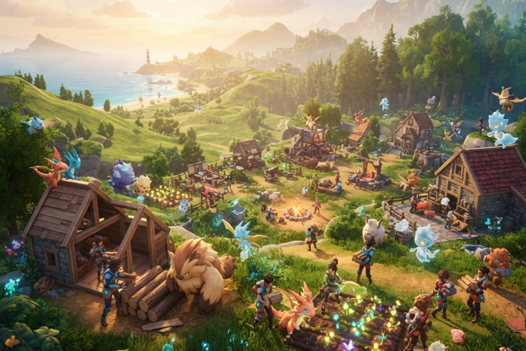 Gameplay d’un jeu similaire à Palworld