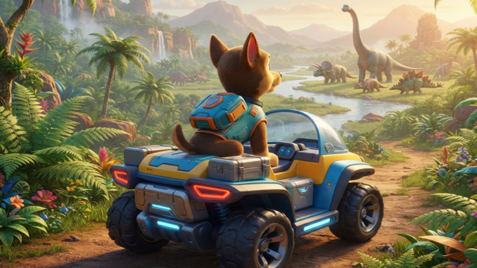 Gameplay d’un jeu similaire à PAW Patrol, La Pat’Patrouille : Mission Dino