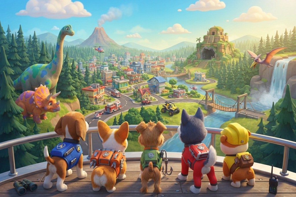 Gameplay d’un jeu comme Paw Patrol La Pat'Patrouille Mission Dino