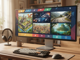 Illustration d’une plateforme de jeux comme Steam