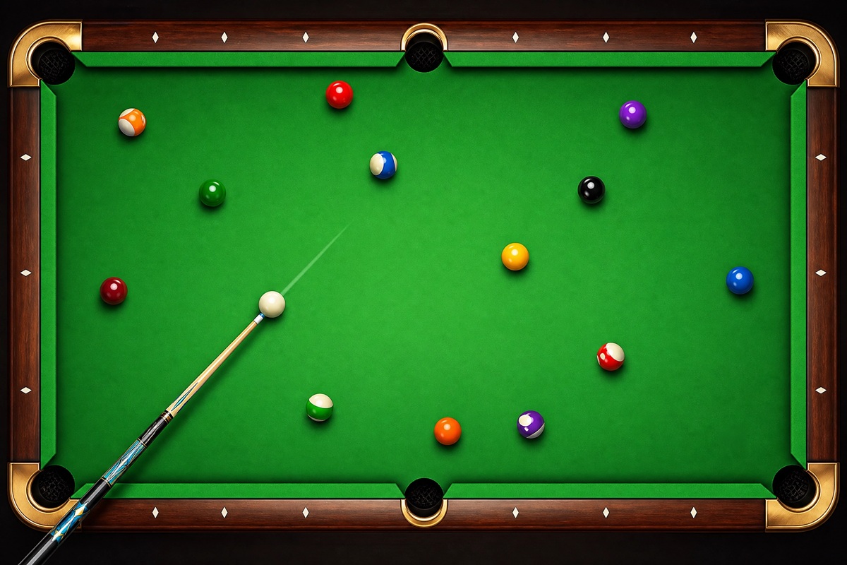 Gameplay d’un jeu comme Pool Master

