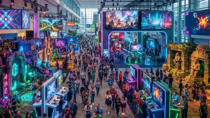 Exposition de jeux similaire à la Gamescom