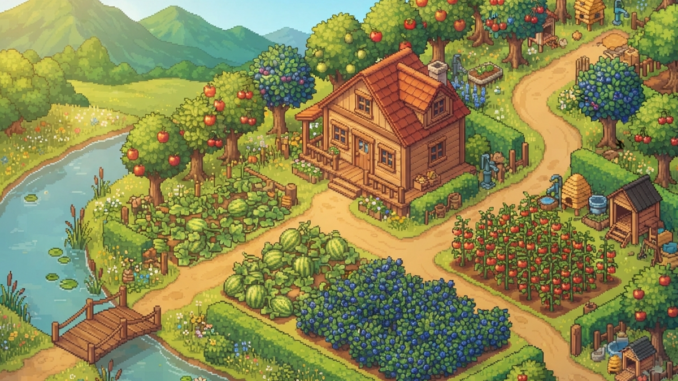 Gameplay d’un jeu similaire à Stardew Valley